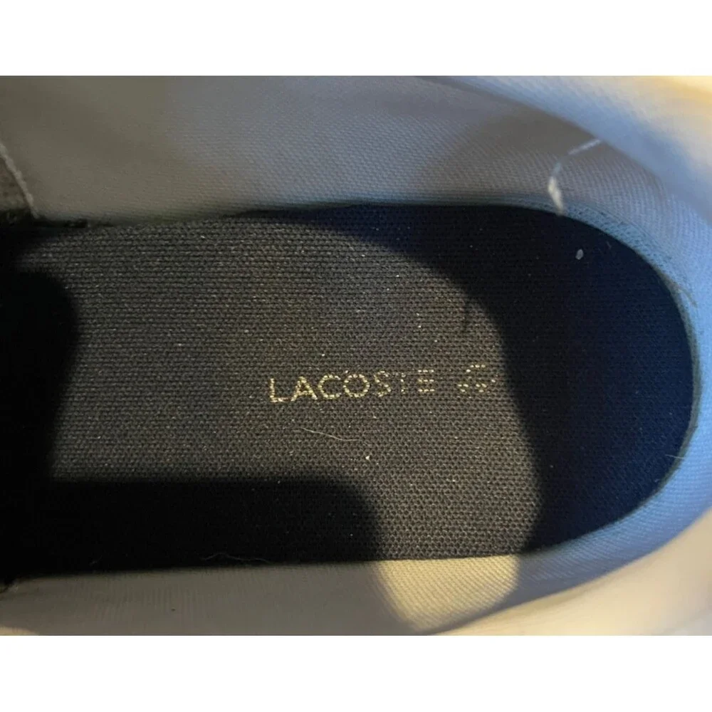 Lacoste Chaymon Men's White Leather Sneakers - Size 13